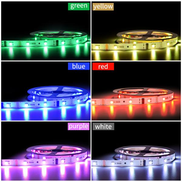 2Oz PCB 10MM Width 6W 630nm 5050 LED Strip Light 12/24VDC