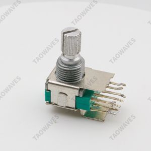 Durable Audio Rotary Encoder with Reset Feature and Sturdy Control Knob for