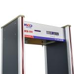 8 status led display Indoor Archway Metal Detector with 6 detection zones