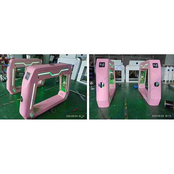 Acrylic Barrier Lane Speed Gate Turnstiles Led Lighting Solid Cabinet