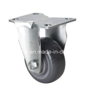 China Rigid Zinc Plated PU Caster 3 Medium 5003-75 for Industrial Equipment Transport on sale