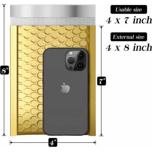 Biodegradable Compostable Shipping Packaging Holographic Metallic Poly Bubble