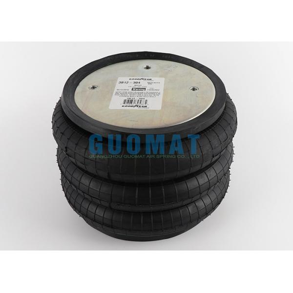 Quality Cylindrical Goodyear Air Spring 3B12-304 Triple Bellow Air Bag wholesale