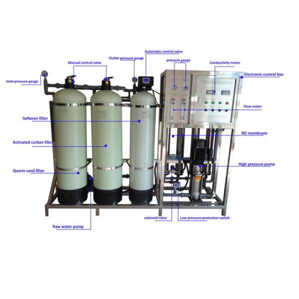 Efficient Drinking Water Treatment Plant , Industrial Reverse Osmosis Water System