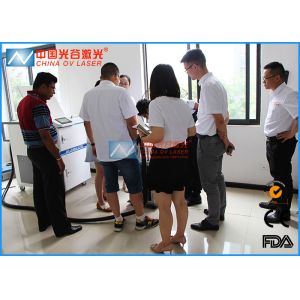 China 200 Watt Handheld Laser Rust Removal Machine For Plastic Mould Residues Cleaning on sale