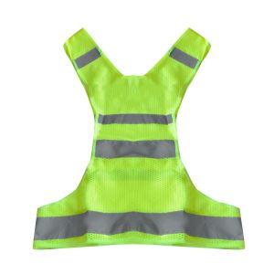 Polyester Fabric High Visibility Reflective Running Riding Warning Vest for Road