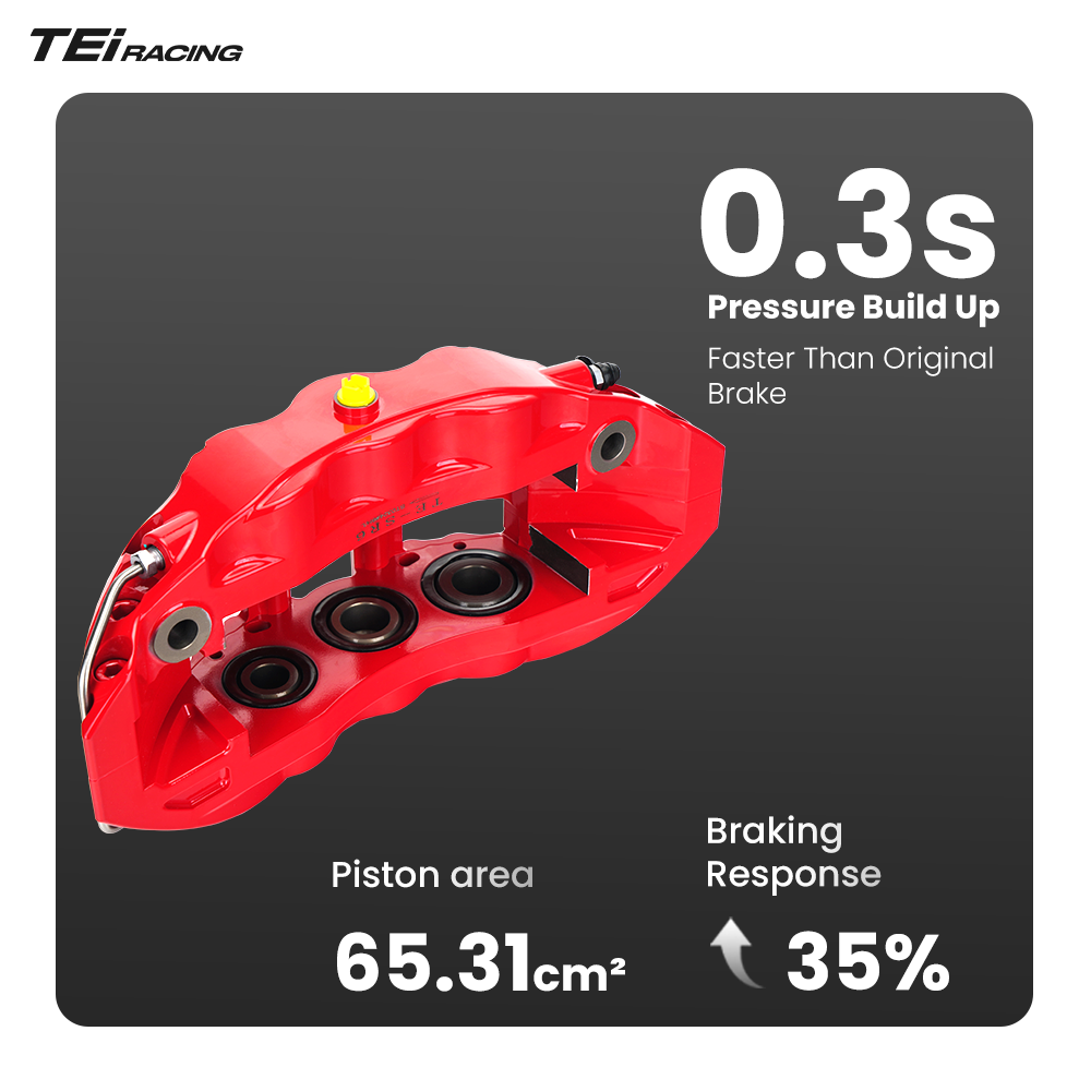 TEI Performance Car Parts SR6 6 Piston Brake Kit R17 R18 Wheel Bbk Kit for