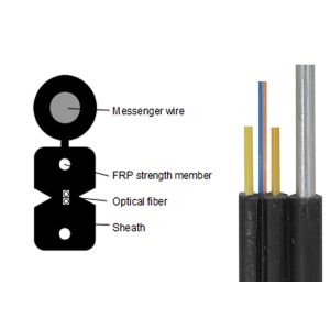 China Outdoor Self-proclaimed Fiber Optic Armoured Cable  GJYXCH 2B6 G657A2 on sale