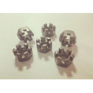 Thicken Primary Colors M12 Hexagon Slotted And Castle Nuts With 1.75mm Pitch