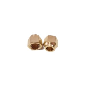 1/8" NPT Brass Pipe Fitting NPT Thread Cap Nut