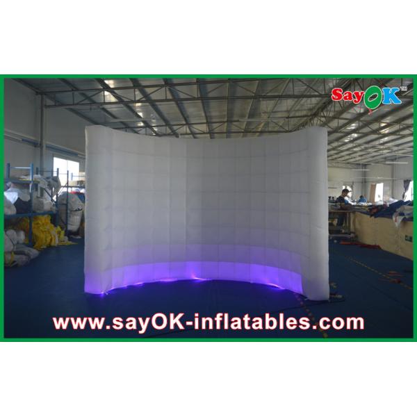 Inflatable Led Photo Booth 12 Color Inflatable Building 210D Polyester Cloth Commerce Use
