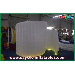 Photo Booth Decorations 3*2.7*1.5m Spiral Inflatable Photo Booth With Led Light