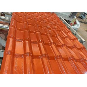 Fireproof ASA Bamboo Spanish Synthetic Roof Tile For Villa Parking Cover