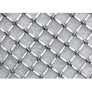 Metal Decoration Ss302 Lock Crimp Wire Mesh Alkali Resistance For Ceiling And