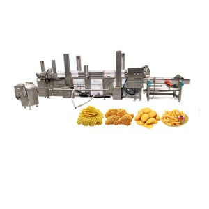 Food Beverage Shops Must-Have Continuous Fryer for French Fries Plantain Chips