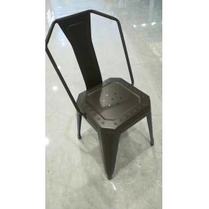 China High Durability Modern Metal Dining Chairs For Bedroom / Kitchen / Living Room on sale