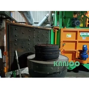 Double Station Turntable Shot Blasting Machine Heat Treatment