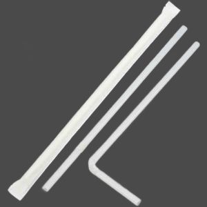 PLA Polylactic Acid Disposable Drinking Straw Compostable Smoothie Straws