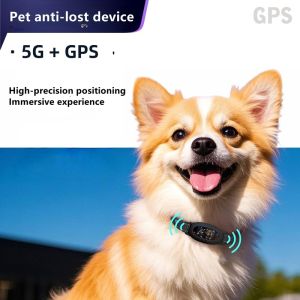 Waterproof IP68 Pet Smart Tracker GPS Collar No Monthly Fee Health Monitoring