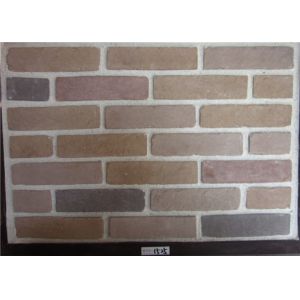 China Wide Faux Stone Veneer , Exterior Faux Brick Wall Panels Cement Material on sale