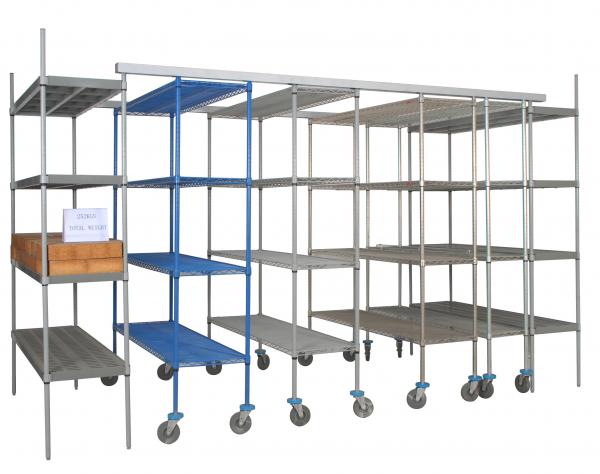 Commercial Polymer Shelving And Plastic Stainless Steel Chromed Plated With Powder Coated Wire Shelf