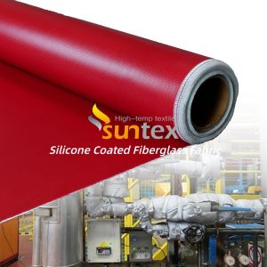 Flame Retardant Thermal Insulation Anti-Aging Silicone Coated Fiberglass Fabric