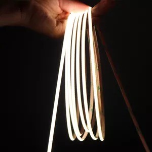 12v 24v 480led Ce Rohs 3 Flexible Light Cob Led Strip with Dimmer and Support