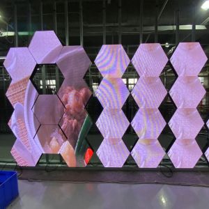 Hexagonal LED display Double Sided led display logo LED Display Hexagonal Led