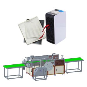 0.6Mpa 450mm Filter Manufacturing Machine Continuous Edging 360 Meter/H