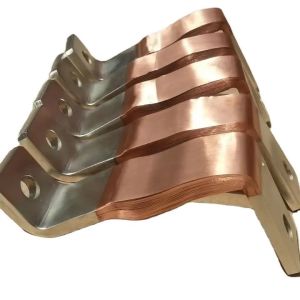 Rectangular Tin Plated Conductors Flexible Copper Busbar For Electrical
