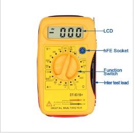 Pocket-Size Multimeter Dt831b Digital Multimeter
