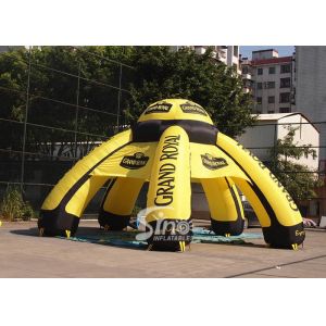9m outdoor grand royal ceremony inflatable advertising tent with 6 legs printed