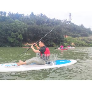 Blue 305x76x10cm Inflatable Stand Up Paddle Board For Adventurer