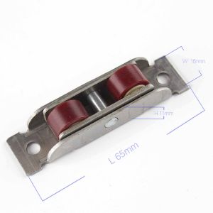 Stainless Iron/Steel 16mm UPVC Window Double Roller Pulley with Sliding Door