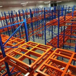 Cheap Warehouse Push Back Racking System Customized Pushback Racking System for sale