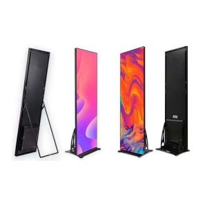 Ultra Slim Smart Standing Poster Led Screen , Digital Indoor P2 Mirror Led