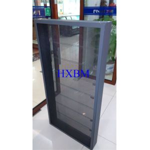 ISO9001 2.28pvb Aluminium Horizontal Sliding Windows 5mm Glass