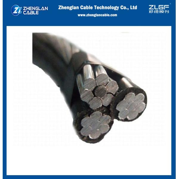 Overhead Insulated Cable ABC 0.6/1KV AAC/XLPE+ACSR 2X6AWG+1X6AWG Triplex Type
