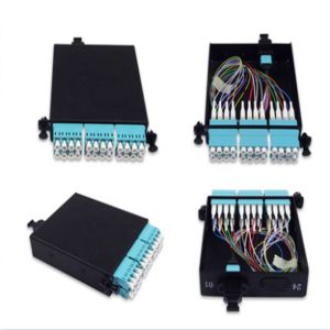 Double Rail Design MPO Patch Panel For Computer Centers Databases Lightweight