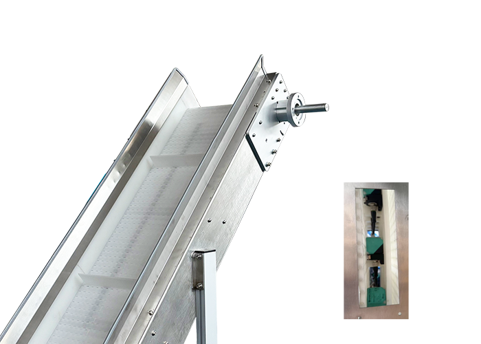 Cheap 370W Flash Scrap Handling Conveyor With Metal Detector Servo Driven Cache Mode for sale