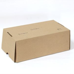 Brown Rectangular Shoe Recycled Corrugated Packaging Box