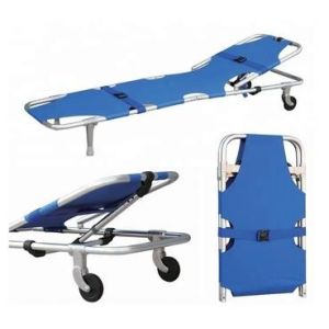 Aluminum Alloy Portable Ambulance Collapsible Stretcher With Castors