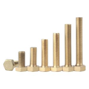 Grade 4.8 DIN standard brass connector bolt nut electrical with and standard