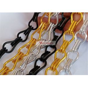 Anodized Aluminium Metal Chain Mesh Curtains For Space Partition