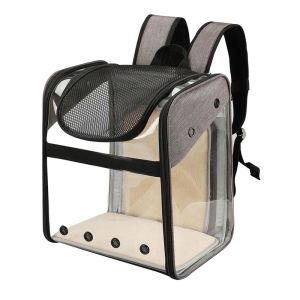 PVC Completely Transparent And Foldable Breathable Pet Travel Carrier Cat