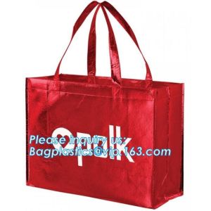 China eco friendly non woven bag, Zip Lock Laminated PP non woven bag, Factory cheap promotion nonwoven shopping tote bag blan on sale