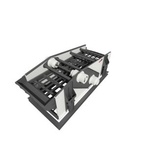 Cheap 120-600t/h Capacity Horizontal Vibratory Screen With Solid Construction for sale