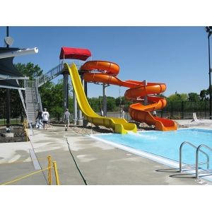 Hold Up 300kg Water Park Slide Amusement Water Park Rides