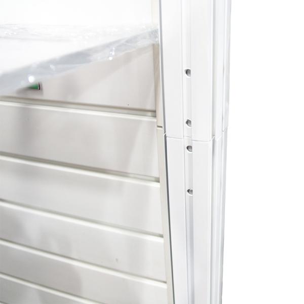 Retail Shop Custom Tradeshow Booth Metal Material Slatwall Panel Display Rack