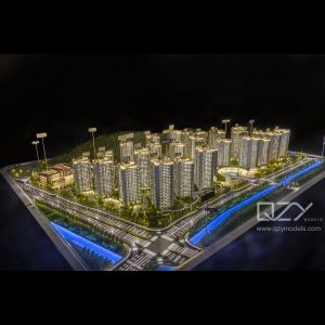 China 1/250 Real Estate Scale Architectural Model Making Supplies Hengqin New Neighbourhood on sale